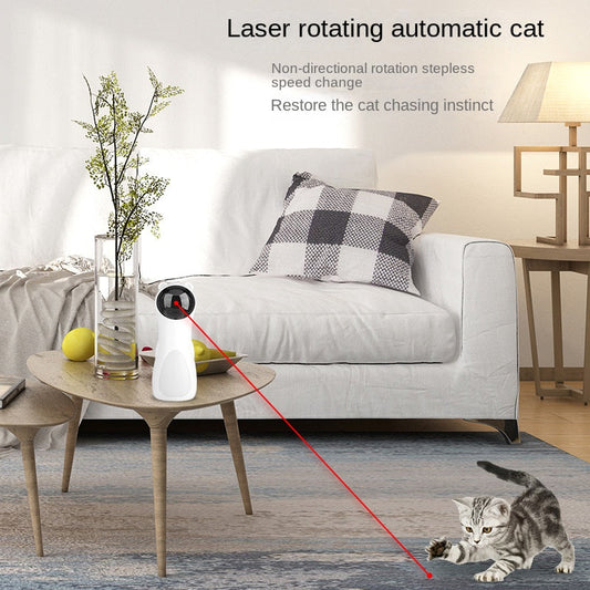 Cat Laser Toy Automatic Timing Laser Cat Toy Dual Power Supply LED Laser Wand Pet Laser Toy eprolo