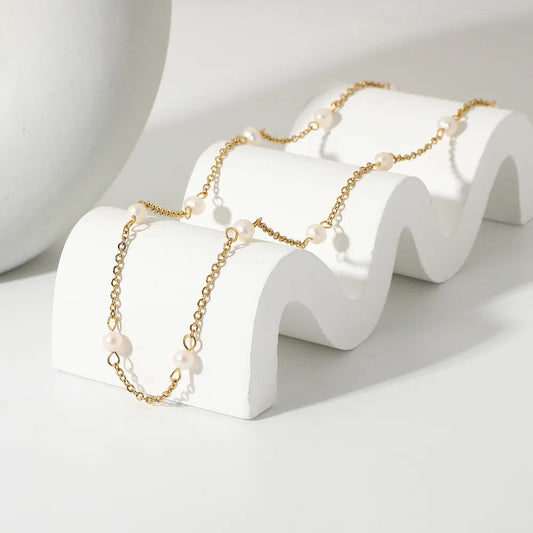 Freshwater Pearl 18K Gold-Plated Necklace eprolo
