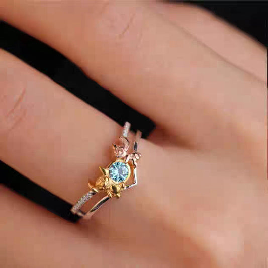 Stitch ring female hollow out eprolo