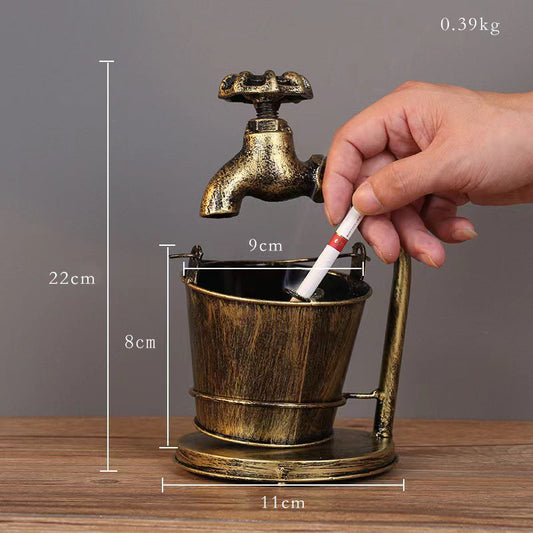 Retro creative home ashtray, large bar living room office KTV ornaments, personality trends, multi-function eprolo