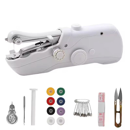 Mini Portable Handheld Electric Sewing Machine with Bobbin – For Home & Travel Sewing/Handcrafts eprolo