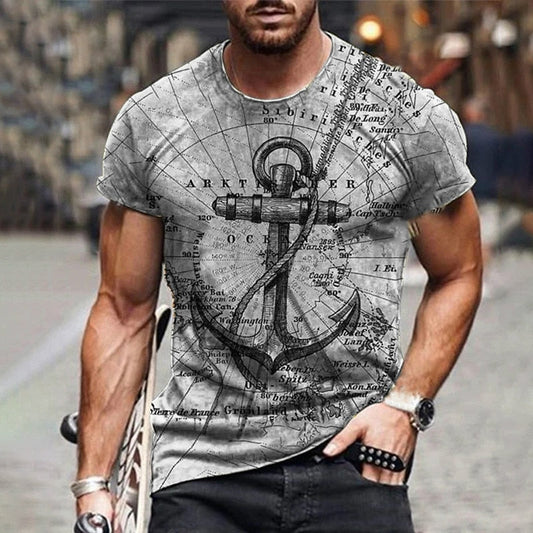 Printed Men T-shirt Streetwear Fashion Casual Clothes T-shirt Summer New O-Neck Oversized T Shirt For Men Tee Tops eprolo