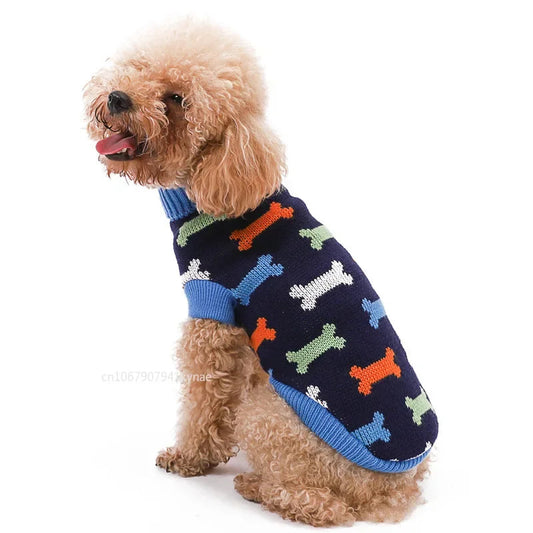 Warm Pet Dog Sweater Winter Dog Clothes for Small Medium Dogs Knitted Puppy Cat Coat Chihuahua French Bulldogs Yorkie Customes eprolo