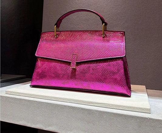 Snake Print Leather Women Bags Luxury Fashion Ladies Handbags Shoulder Crossbody Bag Portable Mother Top Handle Tote Bags eprolo