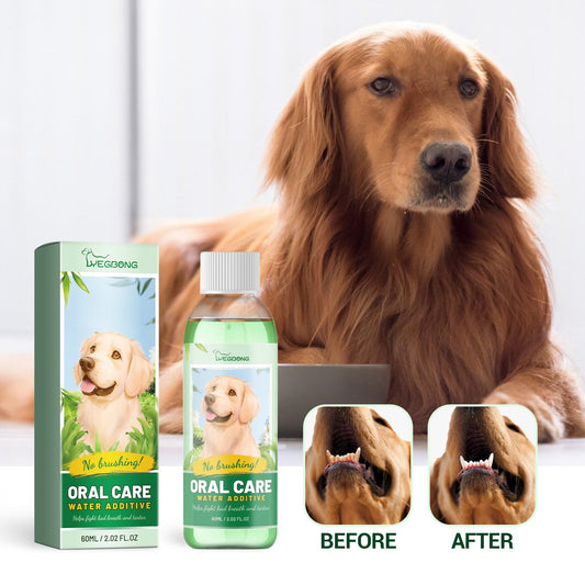 Yegbong Pet Fresh Breath Cleanser Teeth Water Dog Dog Cat Tooth Stains Mouth Cleaning Ear Canal Odor Cleaning Earwax eprolo