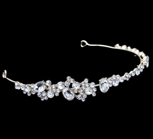 Rhinestone headband diadem wedding dress accessories eprolo