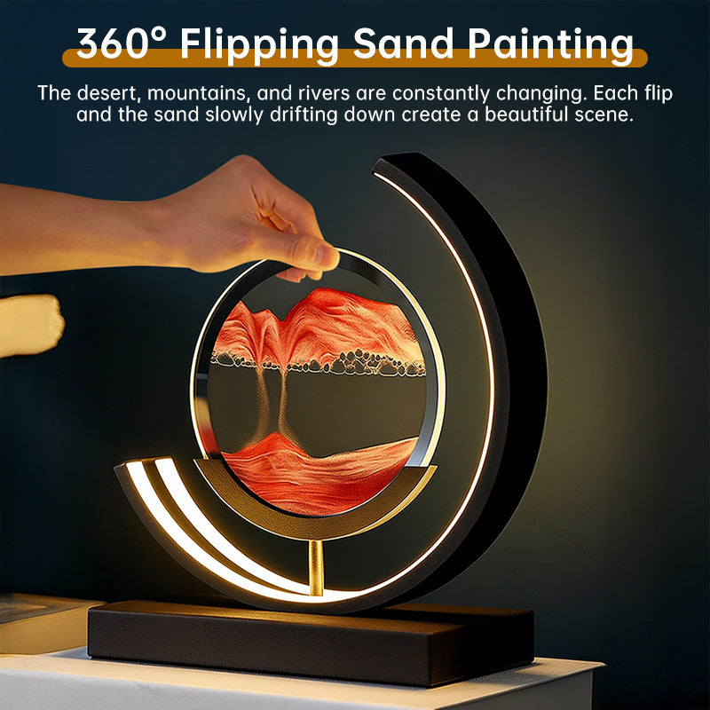 LED Flowing Sand Painting Lamp: Night Light for Home (Gift Option) eprolo