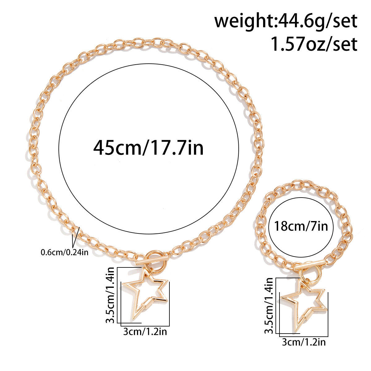 Cold and minimalist necklaces, versatile star shaped necklaces, sweet and cool French style heart-shaped necklace set, accessories eprolo