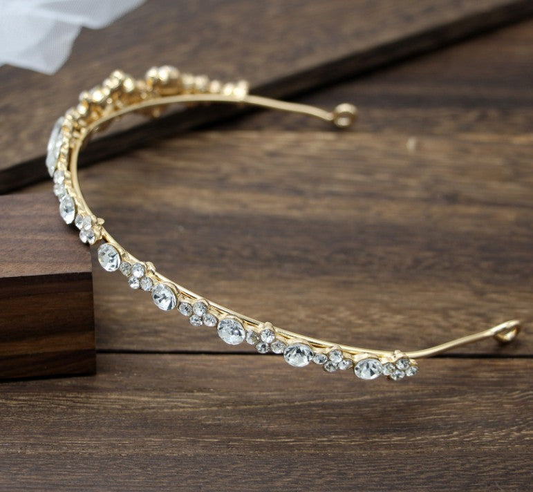 Rhinestone headband diadem wedding dress accessories eprolo