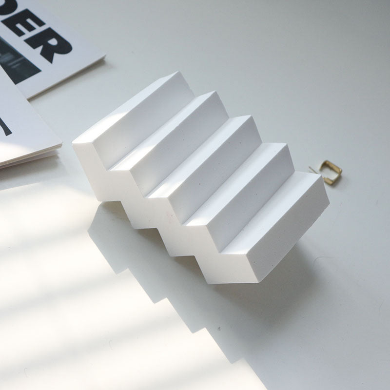 Gypsum feather decoration storage tray decoration necklace accessories cosmetics perfume photography posing props eprolo