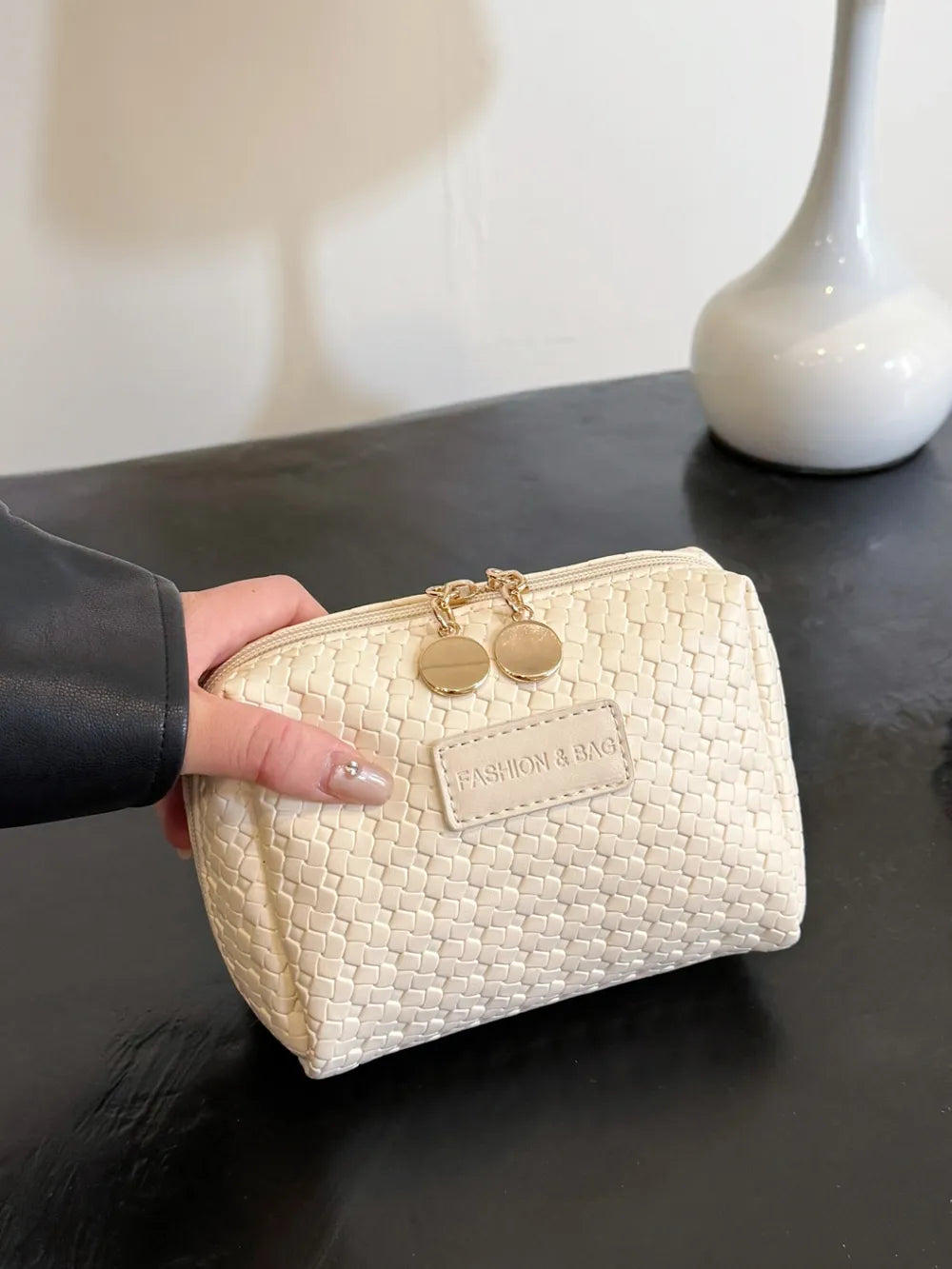 PU Leather Woven Clutch eprolo