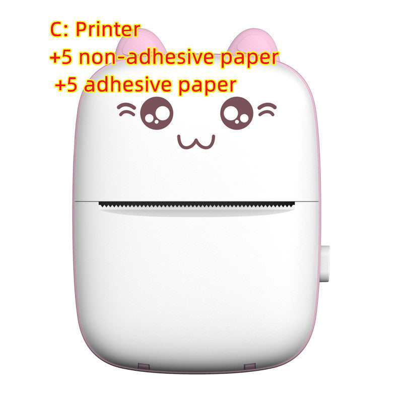 Mini Printer Portable Mini Bluetooth WiFi New Wrong Printer Mobile Phone Photo Title Note Hot Print Pocket Student Error Label Printer Shopera