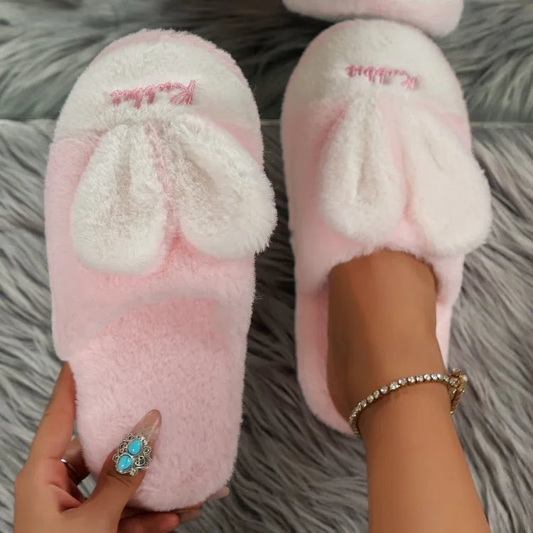 Rabbit Ears Round Toe Slippers eprolo