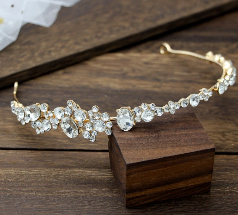 Rhinestone headband diadem wedding dress accessories eprolo