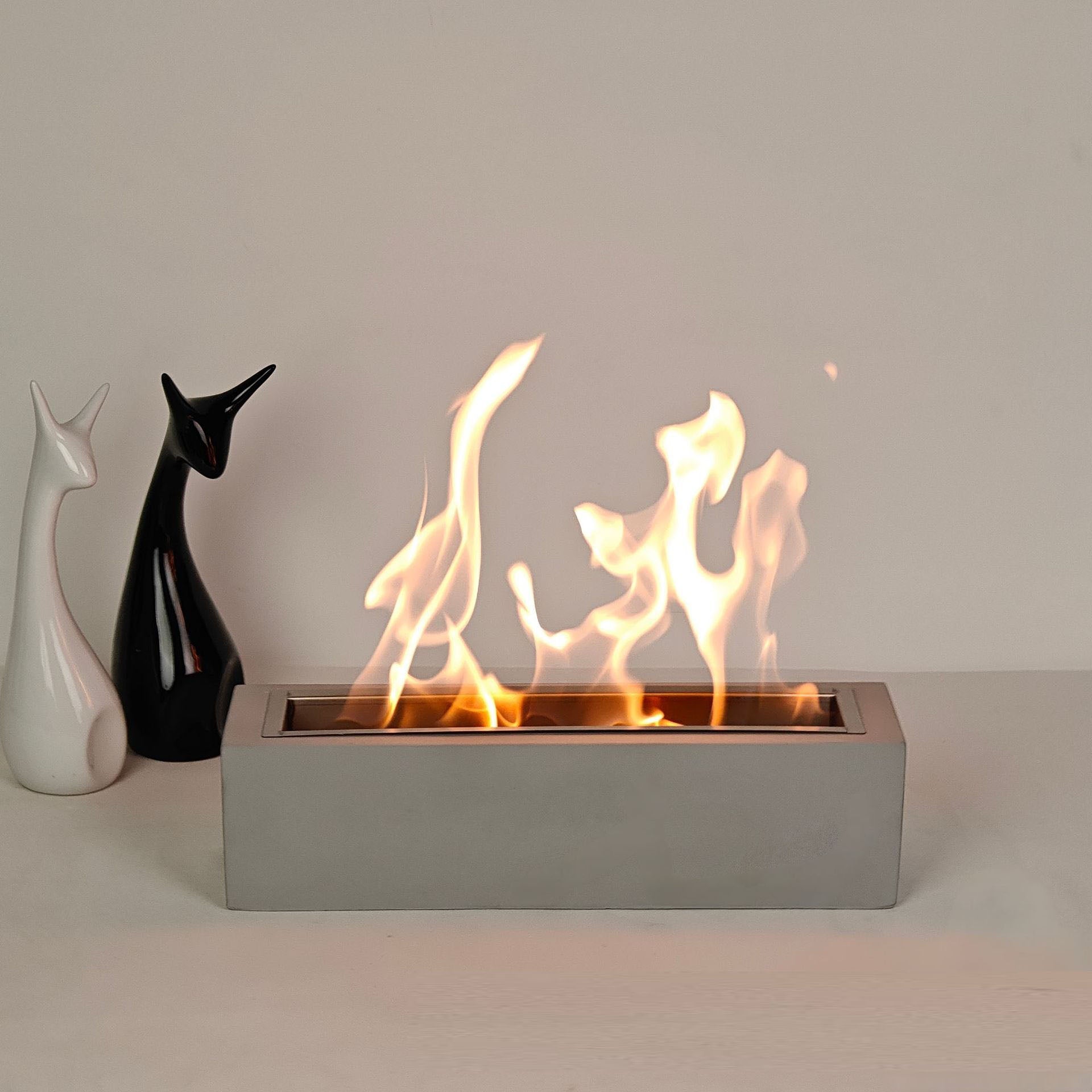 Rectangular desktop home restaurant heating stove desktop barbecue real brazier alcohol fireplace decoration bonfire stove eprolo