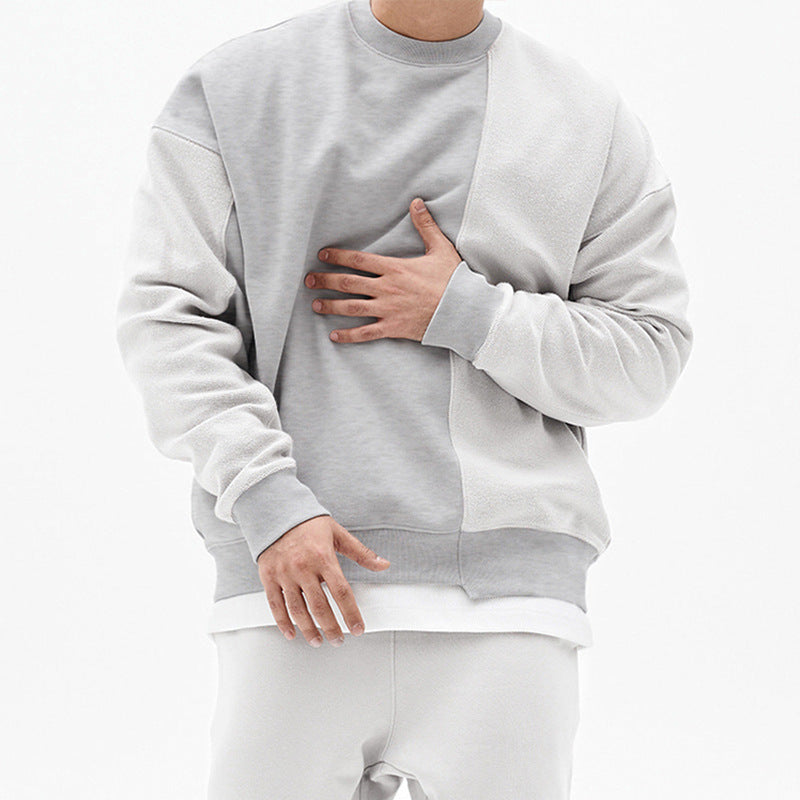 Pullover Round Neck Sweater Loose Men Clothes Shopera