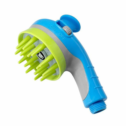 3-in-1 Dog Shower Sprayer & Massager Brush – Bathing Tool