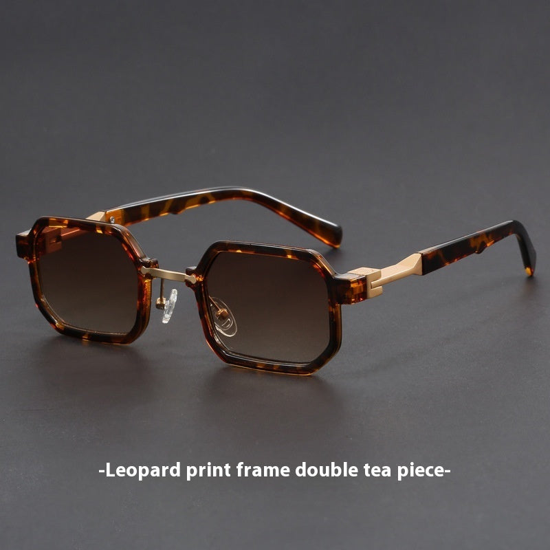 Retro Polygon Exquisite Sun Glasses Women