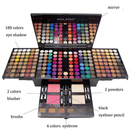 180 Colors Eyes Shadow Blush Set Personalized Piano-shaped Makeup Palette Box Shopera