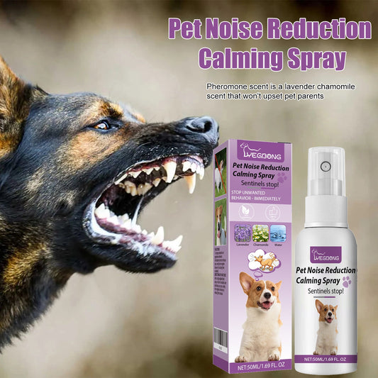 Yegbong Pet Noise Reduction Calming Spray, Prevent Stress Soothe Pet Calm Mood Reduce Pet Noise Spray eprolo