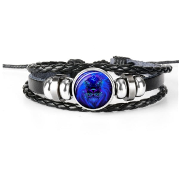 Zodiac Constellation Bracelet Braided Design Bracelet For Men Women Kids Shopera