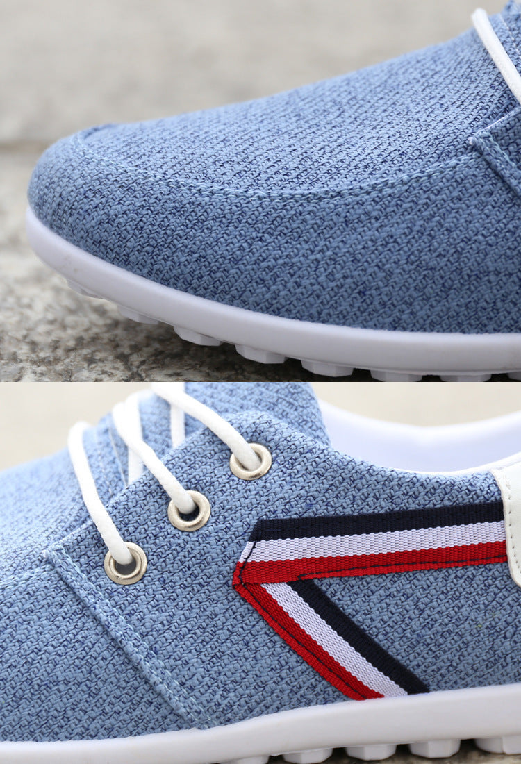 Men'S Soft-Soled Canvas Shoes, Sports And Leisure Old Beijing Cloth Shoes, Peas Shoes Shopera