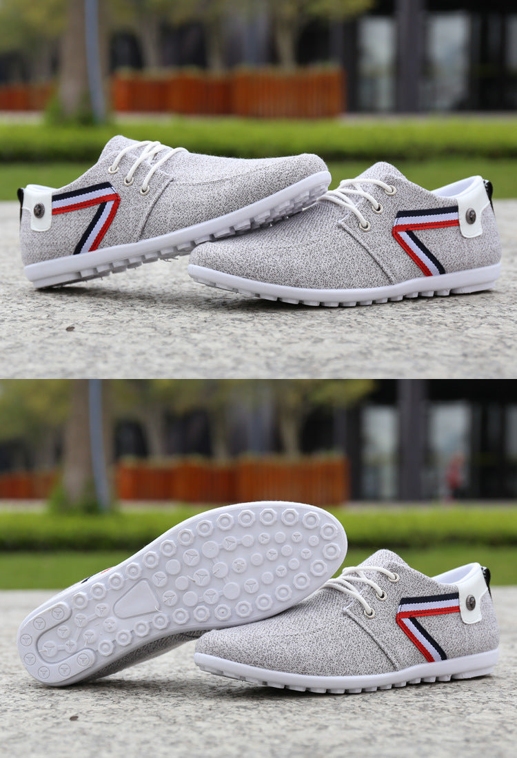 Men'S Soft-Soled Canvas Shoes, Sports And Leisure Old Beijing Cloth Shoes, Peas Shoes Shopera