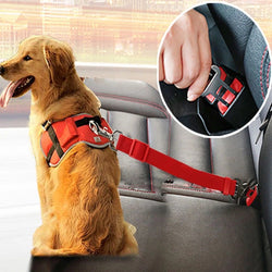 Adjustable Dog Car Seat Belt – Universal Safety Harness Clip & Leash