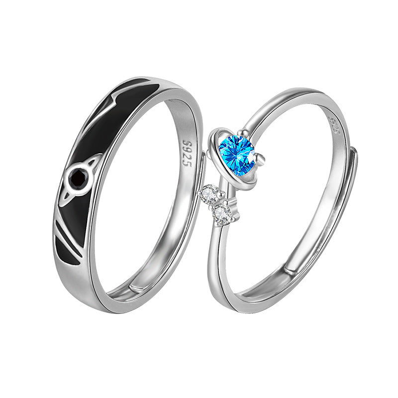 Dream Planet Couple Rings Fashion Personality Rings Men and Women Rings Shopera
