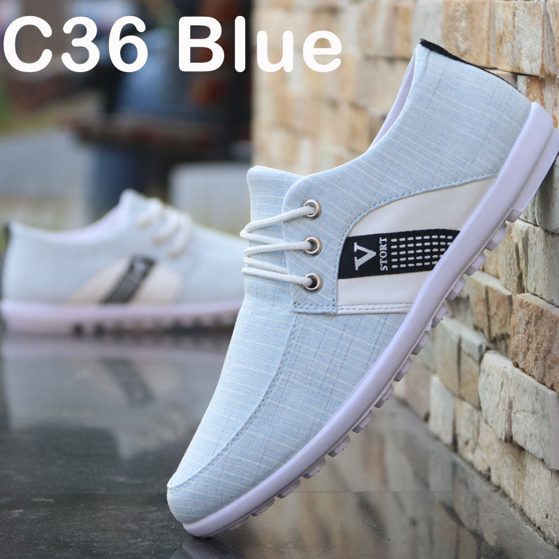 Men'S Soft-Soled Canvas Shoes, Sports And Leisure Old Beijing Cloth Shoes, Peas Shoes Shopera