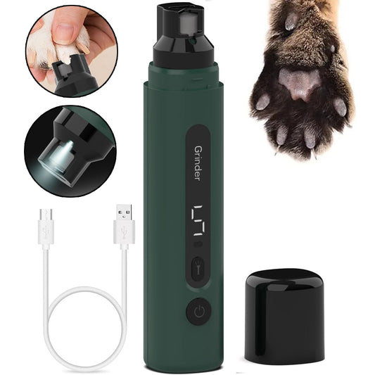 5-Speed Electric Dog Nail Grinder – Quiet Rechargeable Trimmer for All Pets