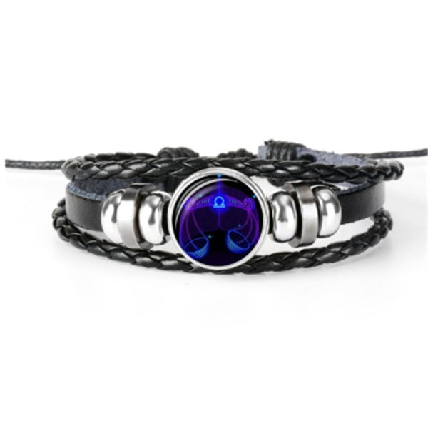 Zodiac Constellation Bracelet Braided Design Bracelet For Men Women Kids Shopera