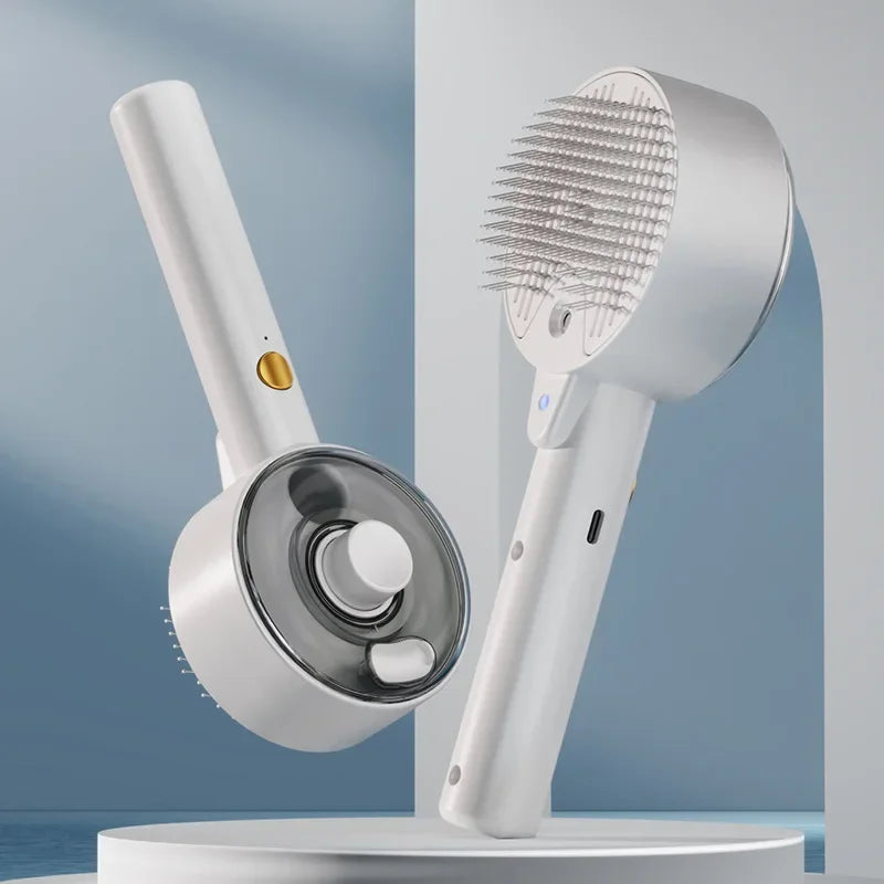 Pet Spray Massage Comb for Cats and Dogs with Electric Spray Water Steam Brush Kitten Pet Bath Brush Massage Pet Hair Remover eprolo