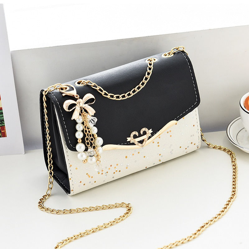 New Women's Bag Single Shoulder Crossbody Bag Sequin Fashion Bag Korean Edition Women's Shoulder Bag Mobile Bag Wallet Trend eprolo