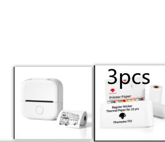 Portable Mini Thermal Label Printer Home Photo Printer Student Wrong Question Printer Bluetooth-compatible Mini Label Printer Price Tag Shopera