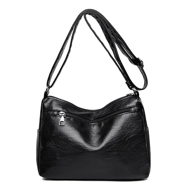 PU Leather Multi-Pockets Crossbody Bag eprolo
