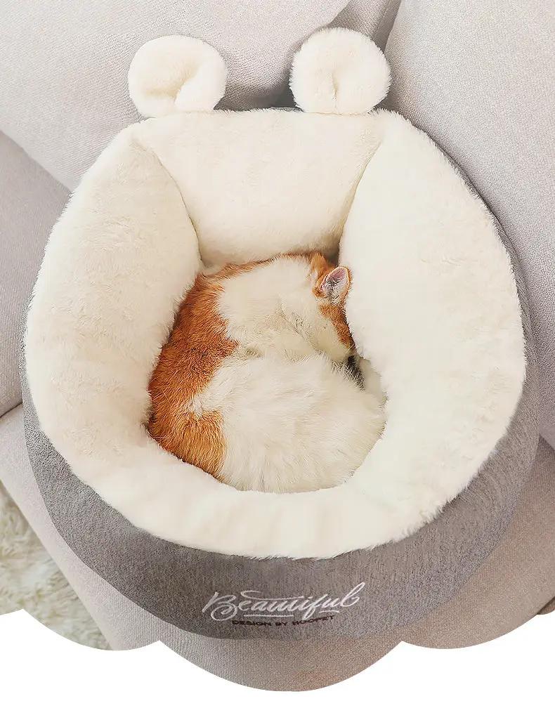 Pet Dog Bed Warming Soft Sleeping Bag Cushion Puppy Kennel null