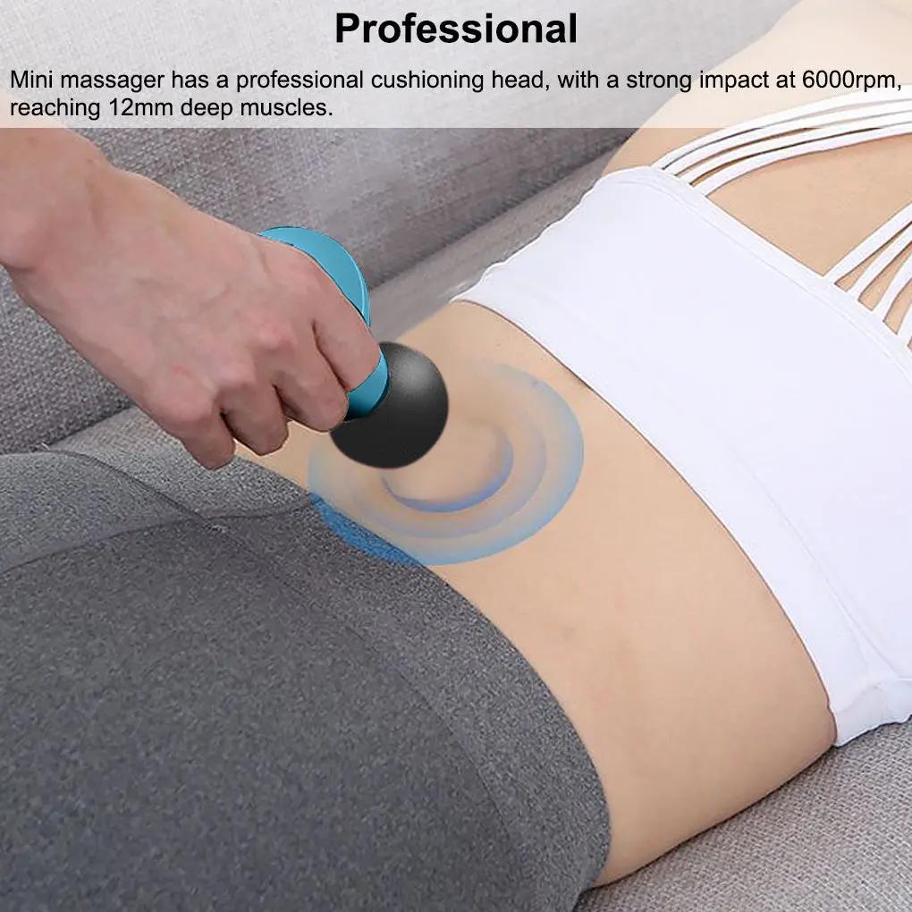 Muscle Massage Mini Pocket Electric Fascia Massage Back Neck Massager Gun For Body Deep Relief Pain Slimming Fascial Tool null