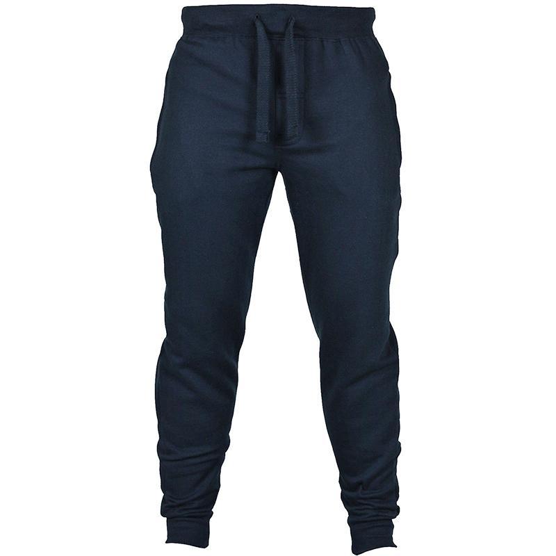 Men's Solid Color Drawstring Fleece Casual Pants Shopera