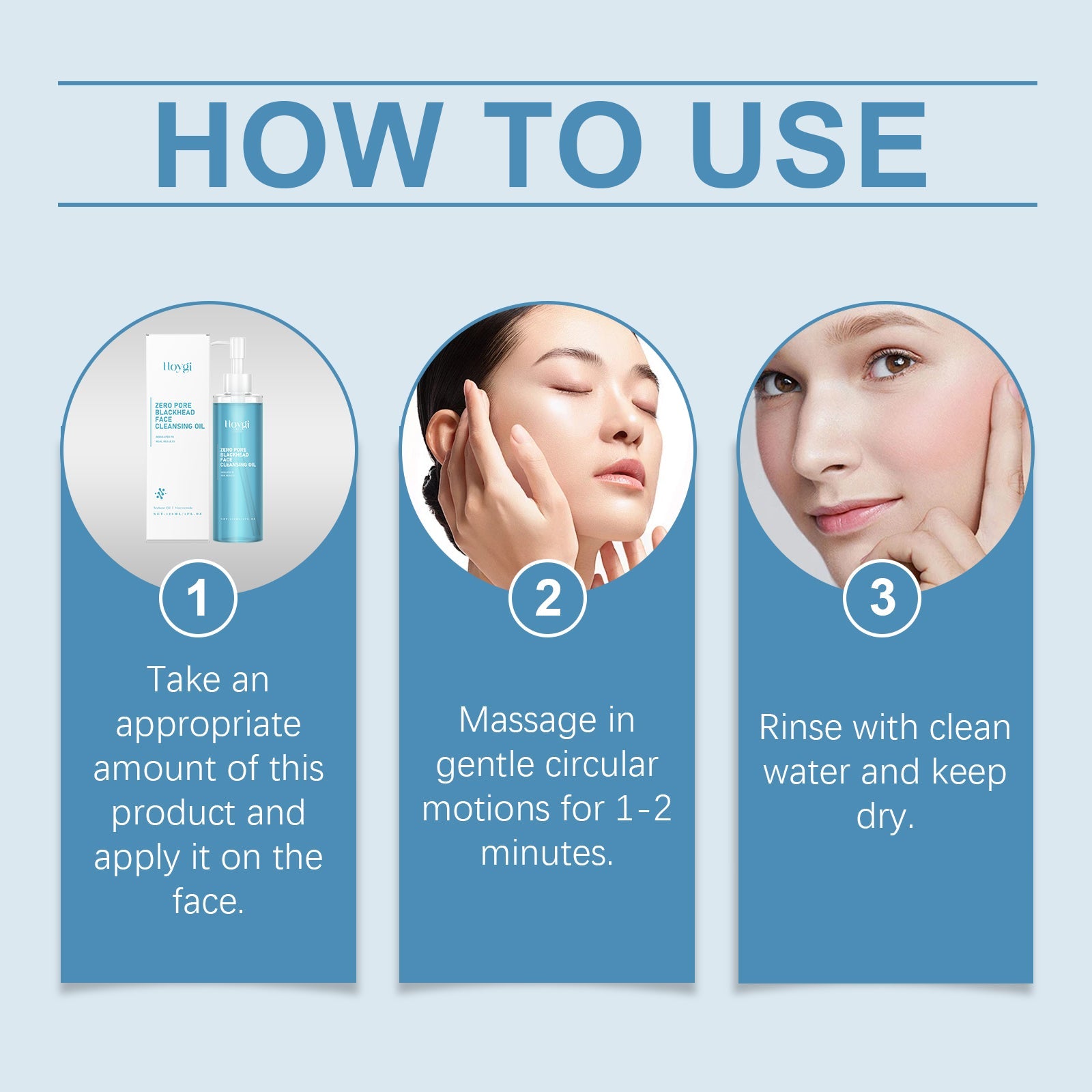 Hoygi Cleansing Oil, Deep Gentle Makeup Remover Soothes Face, Eyes And Lips With Clear And Non-Tight Makeup Remover Oil eprolo