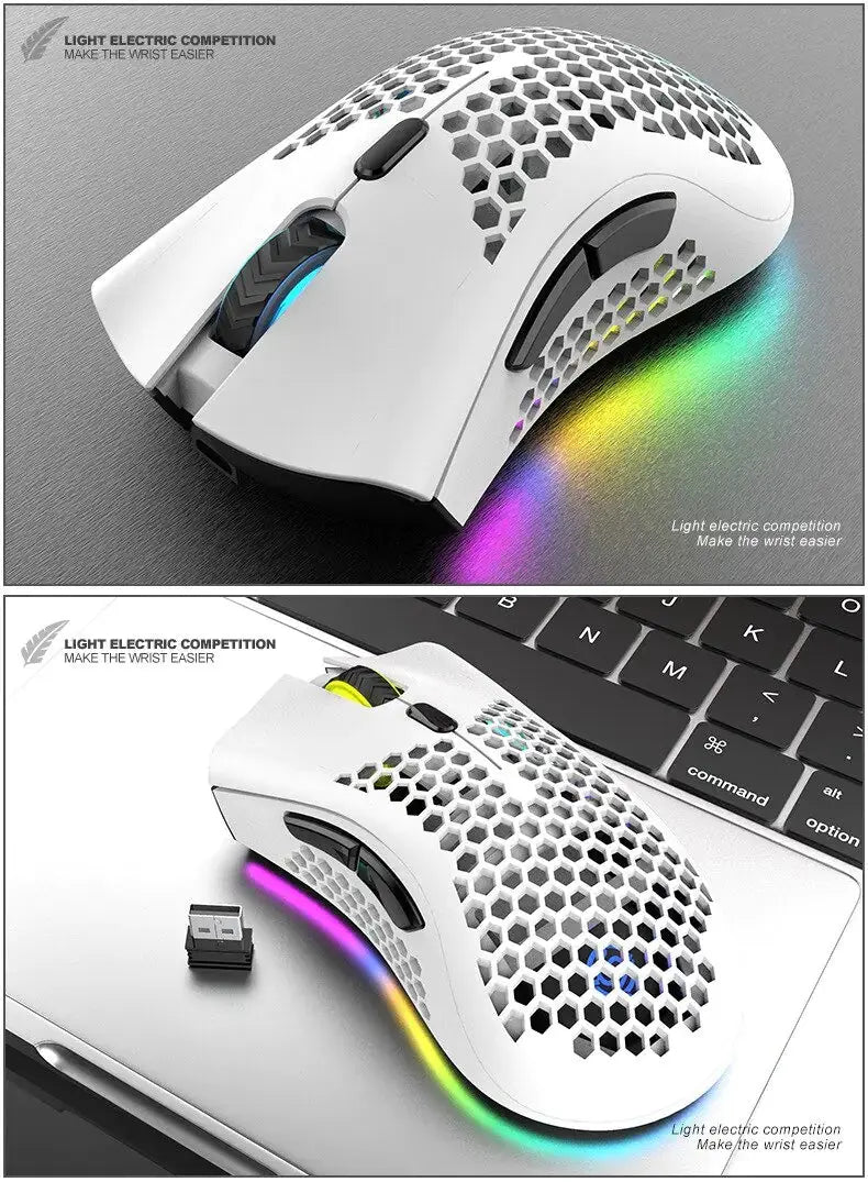 BM600 Rechargeable Wireless RGB Gaming Mouse for PC Shopera