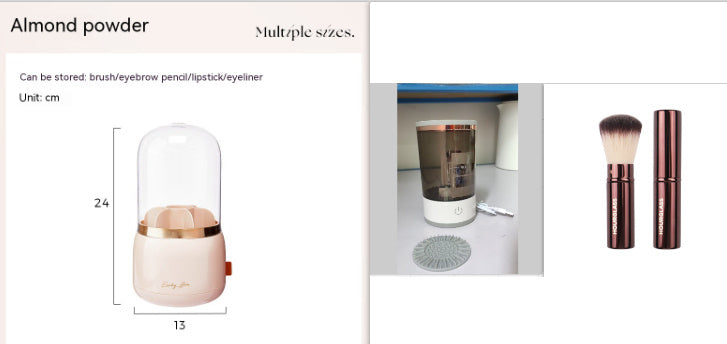 Women Eye Shadow Brush Cleaning Tool Portable Electric Makeup Brush Cleaner Machine With USB Charging Automatic Cosmetic Brush Shopera