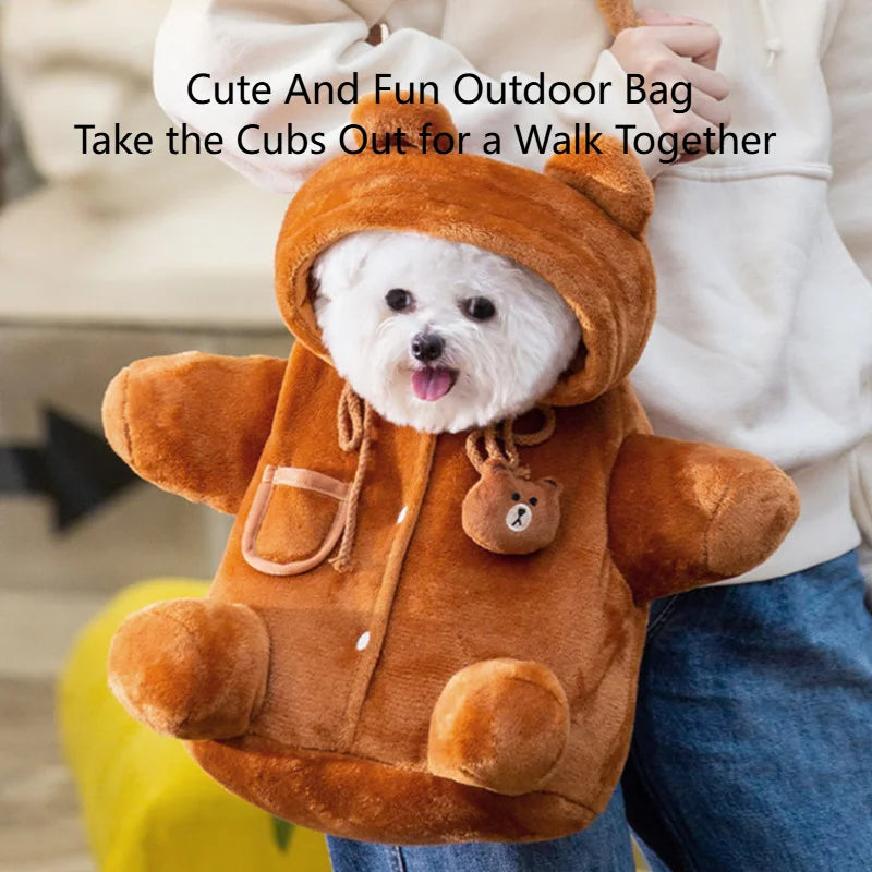 New Dog Bag Cat Bag Autumn And Winter Warm And Windproof Cute Crossbody Bag Cat Backpack Pet Supplies Decor eprolo