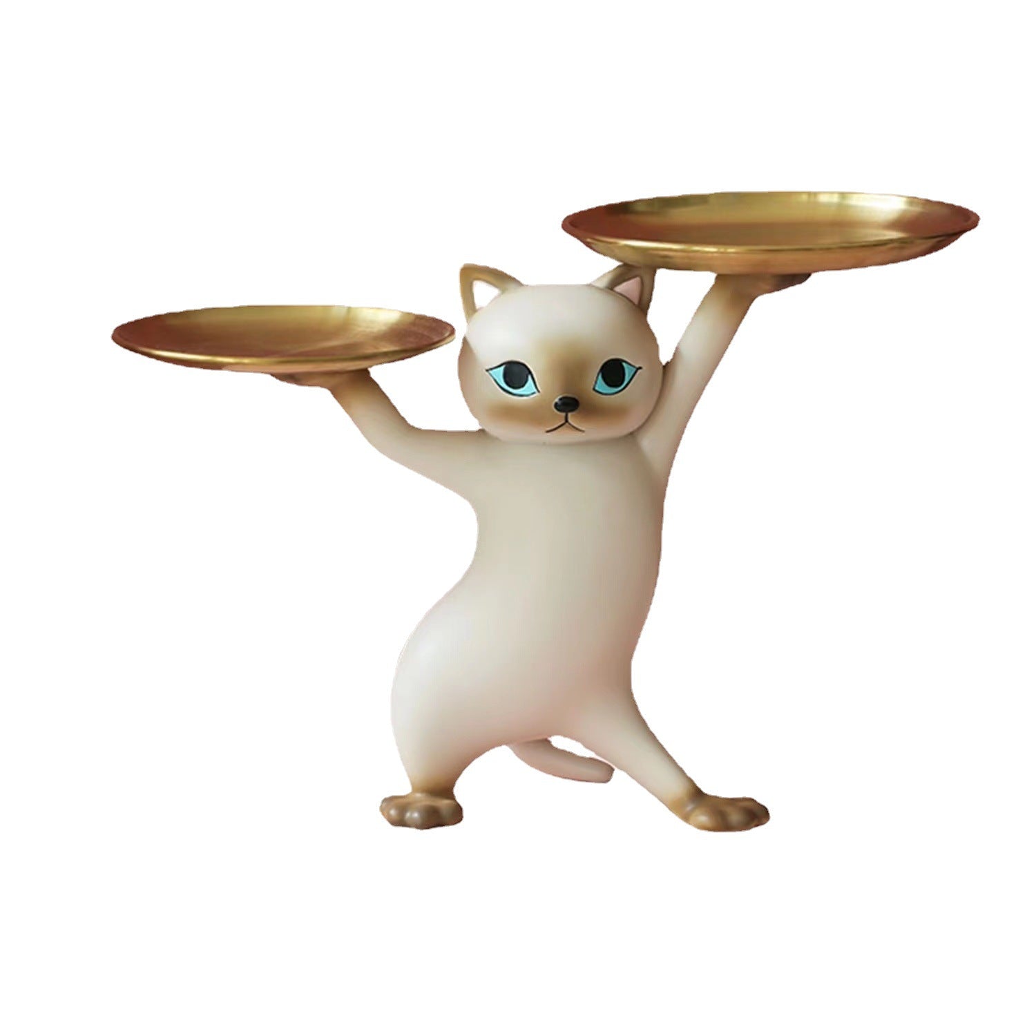 Animal ornaments enchanting cat tray storage living room foyer desktop home decoration ornaments resin eprolo