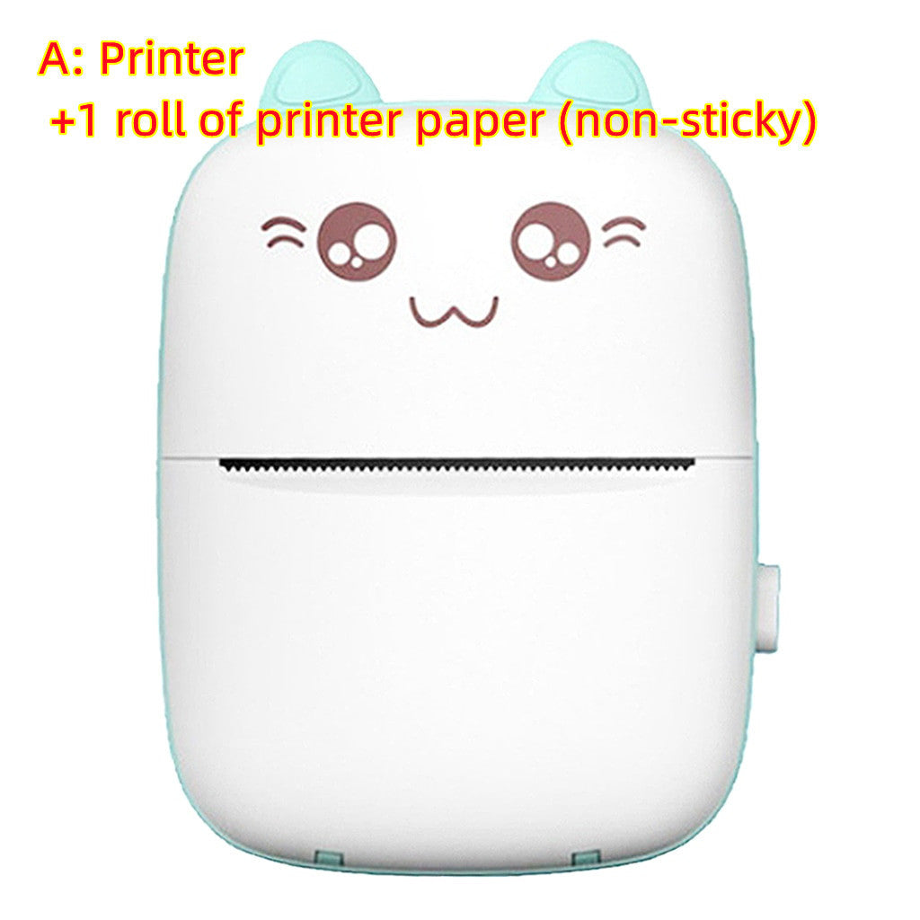Mini Printer Portable Mini Bluetooth WiFi New Wrong Printer Mobile Phone Photo Title Note Hot Print Pocket Student Error Label Printer Shopera