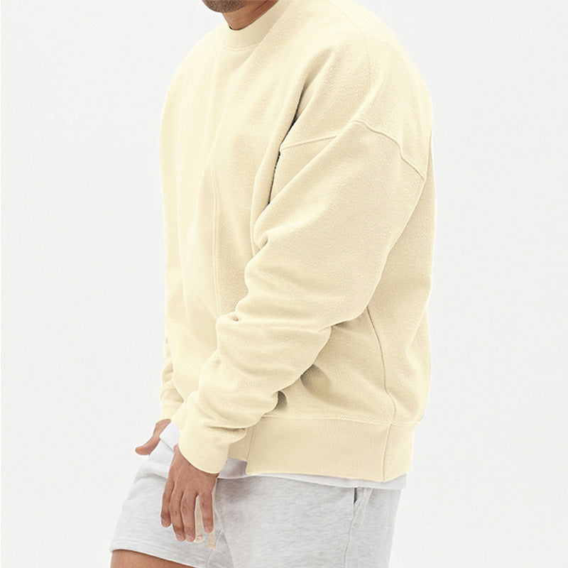 Pullover Round Neck Sweater Loose Men Clothes Shopera