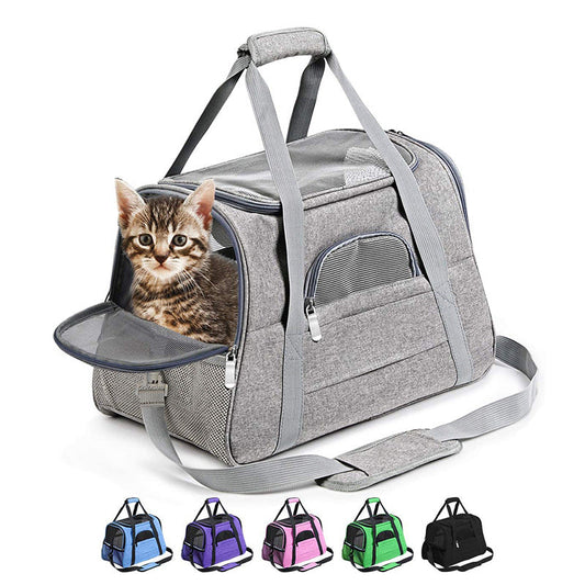 Pet Bag Portable Cat Backpack Simple And Breathable Pet Bag Crossbody Pet Bag Pet Car Bag eprolo