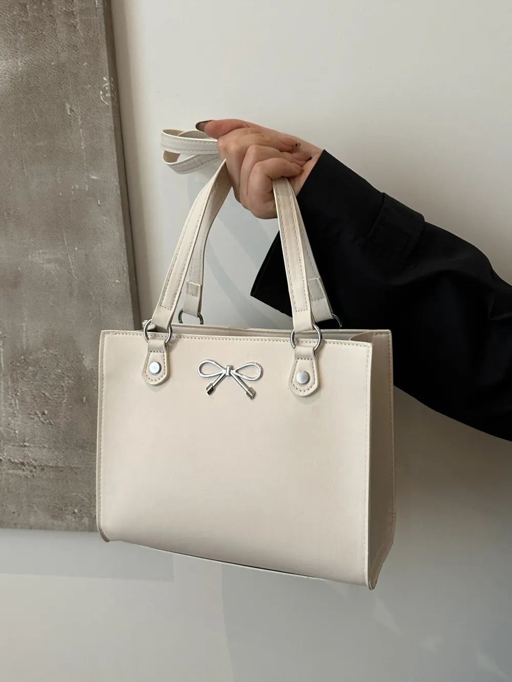 Bow PU Leather Shoulder Bag eprolo