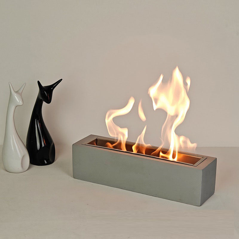 Rectangular desktop home restaurant heating stove desktop barbecue real brazier alcohol fireplace decoration bonfire stove eprolo