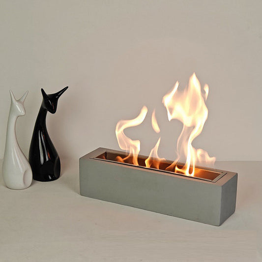 Rectangular desktop home restaurant heating stove desktop barbecue real brazier alcohol fireplace decoration bonfire stove eprolo